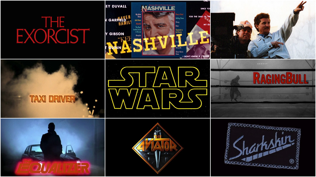 preview of Dan Perri's movie title designs for the OceanWP 2022 Web Design Fest