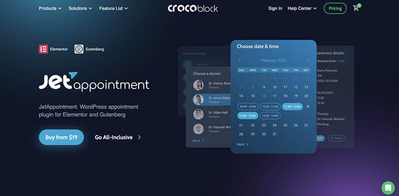 JetAppointment plugin homepage