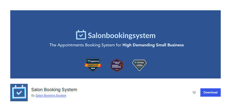Salon Booking System plugin