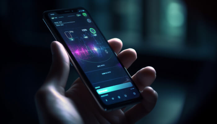 mobile phone being used for voice search
