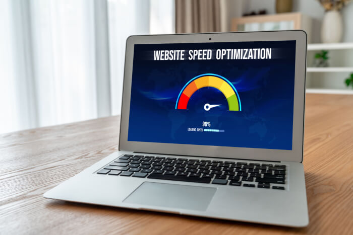representation of website speed and performance as an evergreen SEO trend