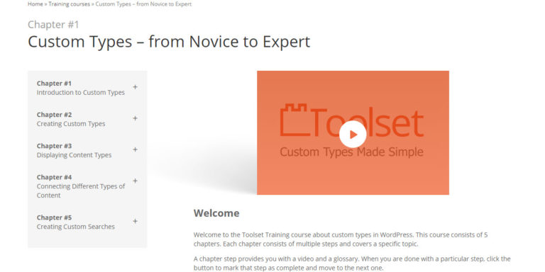 Increase your rates in one day with Toolset’s custom types training course