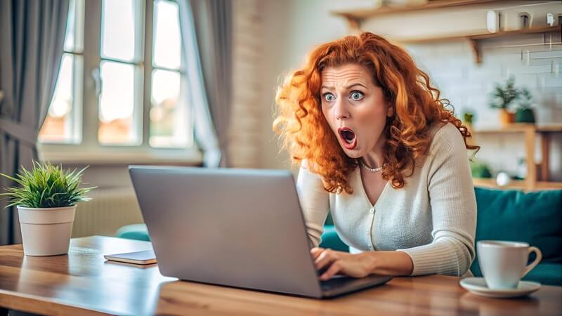 website owner looking shocked after reading about most common WordPress mistakes
