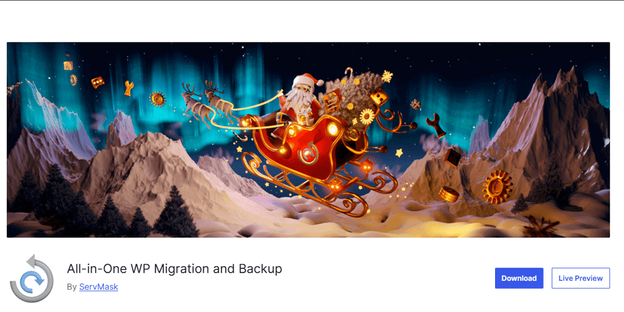 All in One WP Migration and Backup WordPress plugin WordPress repository screenshot