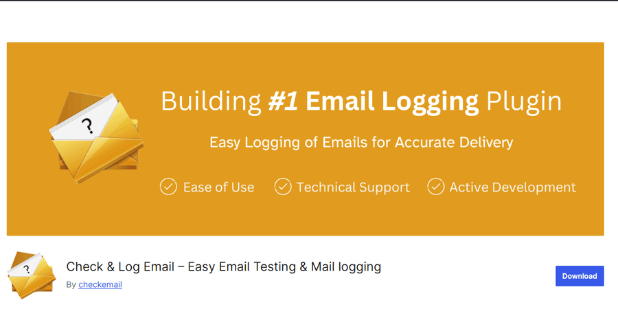 Check and Log Email WordPress plugin WordPress repository screenshot