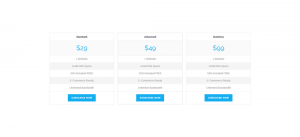 Pricing Widget