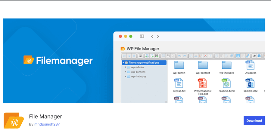 WP File Manager WordPress plugin WordPress repository screenshot