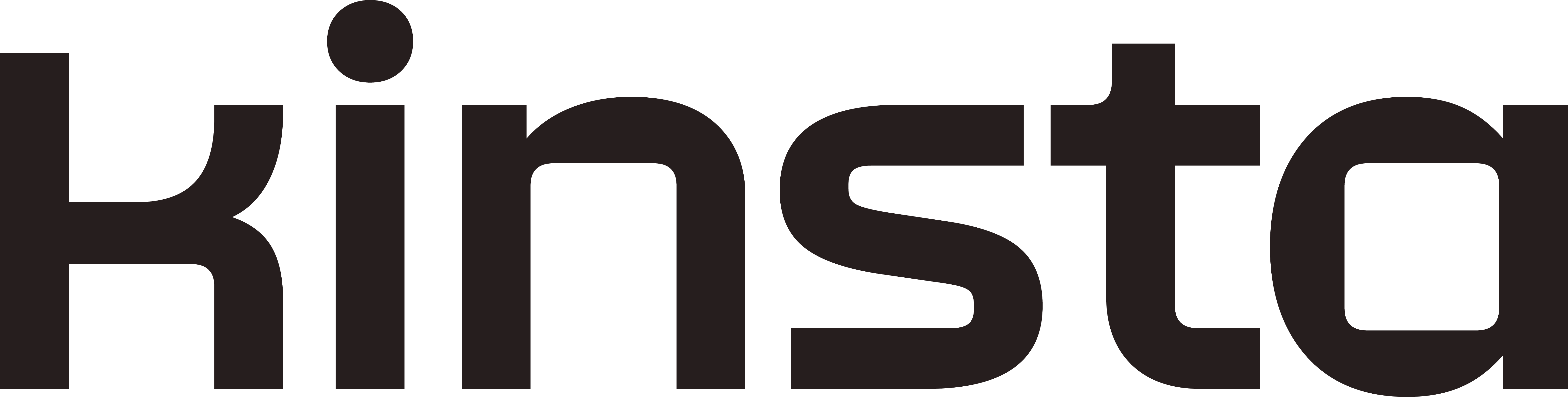 Kinsta logo black on transparent background