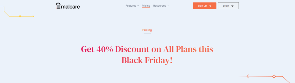 MalCare Black Friday 2023 promo banner