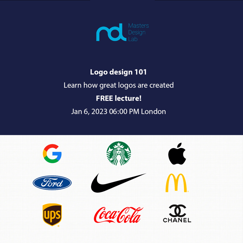 free Logo Design webinar hosted by Masters Design Lab banner