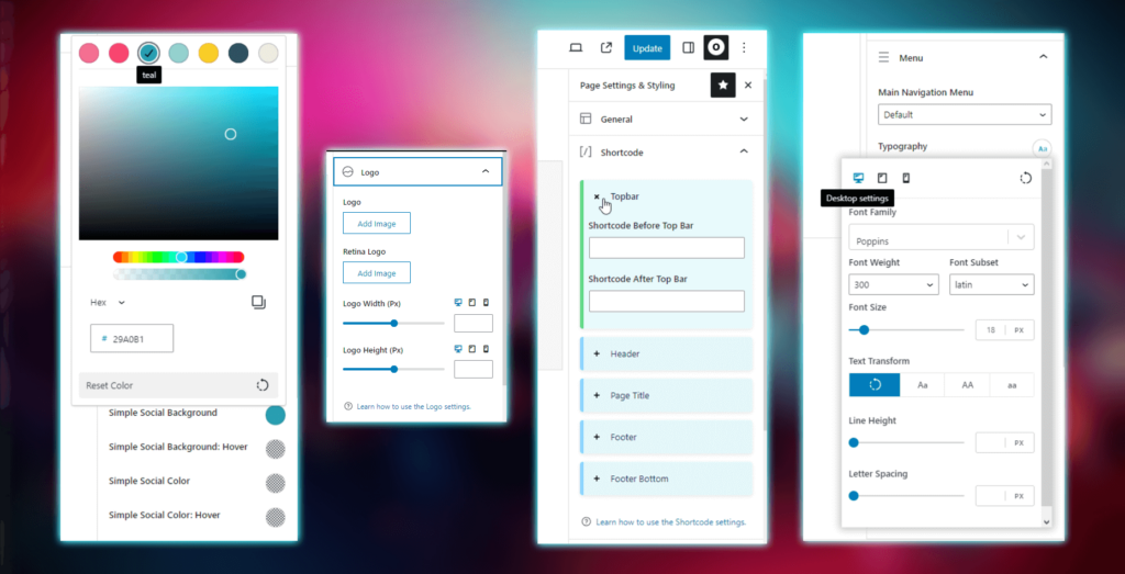 New OceanWP Metabox Settings expanded controls and improved user experience