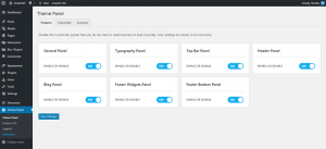 Customizer Panels