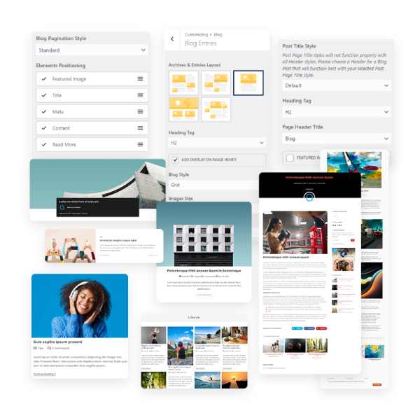 OceanWP theme blog and single post features display