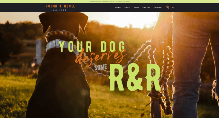dog food website made with oceanwp homepage