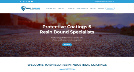 resin coating services website made with wordpress oceanwp