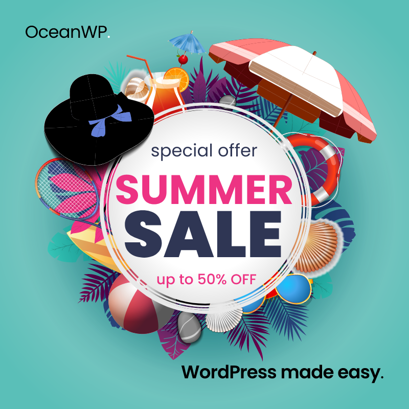 OceanWP Summer Jam promotion banner