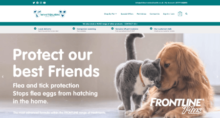 pet food and supplies ecommerce website built with wordpress oceanwp