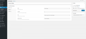 The options of the slider