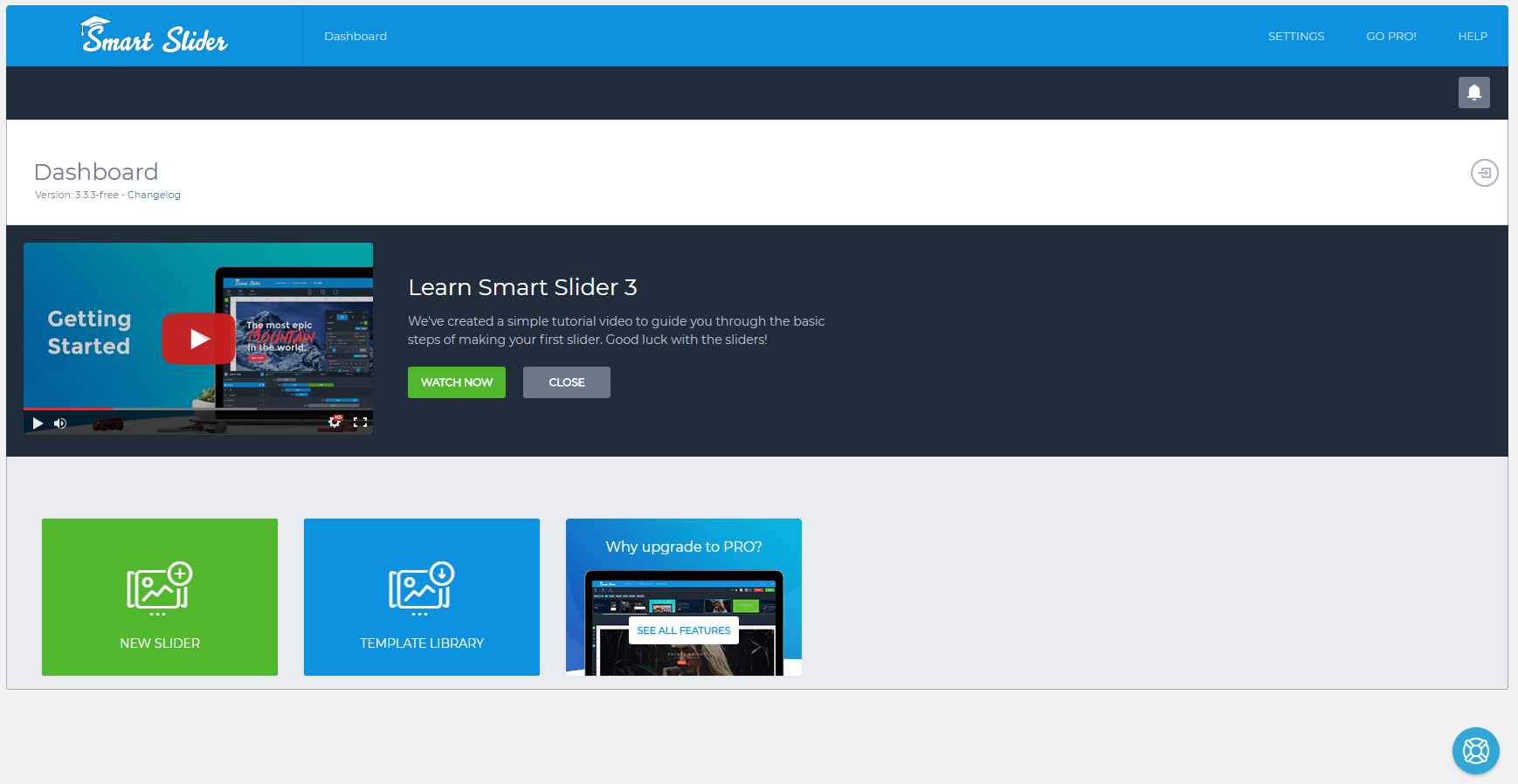 Smart Slider 3 Dashboard