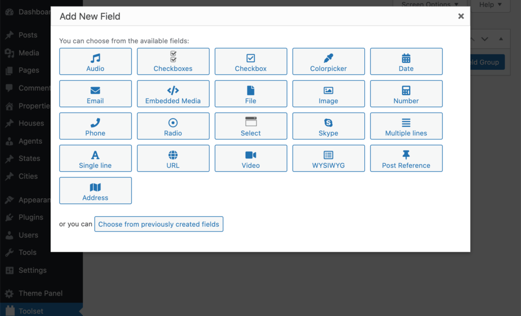 Adding a new custom field